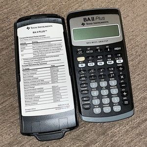 Texas instruments BA II plus calculator